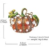 image:imageMALOYANVE Pumpkin Brooch Pin Halloween Thanksgiving BroochBlack  Pink  Gold