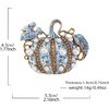 image:imageMALOYANVE Pumpkin Brooch Pin Halloween Thanksgiving BroochPearl Blue