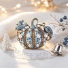 image:imageMALOYANVE Pumpkin Brooch Pin Halloween Thanksgiving BroochPearl Blue