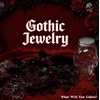 image:imageMystery Jewelry Jar for Women Gothic Witchy Vintage Jewelry Gift SetGoth Boho Mixed Punk Everyday NecklacesEarrings RingsBraceletsBanglesUnique Alternative Fashion Romantic Cute Present for HerRed Black Skull
