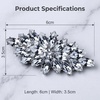 image:imageNIIIYTYB Rhinestone Brooch Pin Corsage Crystal Diamond Brooches for Women Large Silver Broach Pins for Dress Outfits Sparkling Fashion Corsage and Elegant Wedding Festival Jewelry Accessory