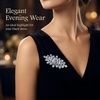 image:imageNIIIYTYB Rhinestone Brooch Pin Corsage Crystal Diamond Brooches for Women Large Silver Broach Pins for Dress Outfits Sparkling Fashion Corsage and Elegant Wedding Festival Jewelry Accessory