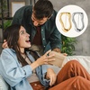 image:imageOuligay 2 PCS GoldSilver Brooch Pins for Women Irregular Metal Brooches