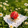 image:imageRhinestone Ladybug Brooch Pins for Women Men Cartoon Enamel Beetle Red Black Insect Seven Star Animal Chic Crystal Lapel Pin for Wedding Christmas Party Hat Bag Suit Dress Clothes Trendy Accessories1 ladybug