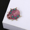 image:imageRhinestone Ladybug Brooch Pins for Women Men Cartoon Enamel Beetle Red Black Insect Seven Star Animal Chic Crystal Lapel Pin for Wedding Christmas Party Hat Bag Suit Dress Clothes Trendy AccessoriesPink ladybug