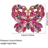 image:imageSparkling Butterfly Rhinestone BroochVintage Gold Plated Crystal Lapel PinElegant Butterfly Pin for ScarfCoatWedding PartyFashion Accessories Jewelry for WomenRed