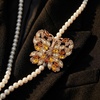 image:imageSparkling Butterfly Rhinestone BroochVintage Gold Plated Crystal Lapel PinElegant Butterfly Pin for ScarfCoatWedding PartyFashion Accessories Jewelry for WomenYellow