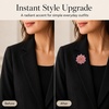 image:imageWanheart Sunflower Brooch Pin for Women Large Rhinestone Flower JewelryPink
