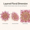 image:imageWanheart Sunflower Brooch Pin for Women Large Rhinestone Flower JewelryPink