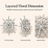 image:imageWanheart Sunflower Brooch Pin for Women Large Rhinestone Flower JewelrySliver