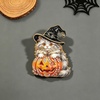 image:imagecoadipress Halloween Witch Cat Brooch Pin PumpkinMulticolor