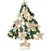 image:imageChristmas Brooch Pins Crystal Christmas Tree Snowflake Jingle Bell Reindeer Enamel Brooches Holiday Party Gift for Women10