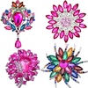 image:imageEzing 4Pcs Brooch Lot with Large Big Size Rhinestone Crystal Fashion Jewelryu