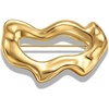 image:imageGeometric Teardrop Brooch for Womengold wave