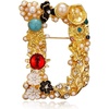Initial Brooches D