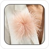 image:imageLarge Feather Flower Brooch Pin for Women Men Elegant Floral Lapel Pin Corsage Hairpin for Shawl Dress Suit Ceremony Clothes Accessories for Dance Banquet Prom Wedding Party 150mmPinkish Brown
