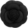 image:imagePATIKIL Camellia Flower Brooches Vintage Fabric Flower Brooches Handmade Floral Pins for Women Hat Dress Shirt Tie CorsageBlack