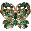 image:imageSparkling Butterfly Rhinestone BroochVintage Gold Plated Crystal Lapel PinElegant Butterfly Pin for ScarfCoatWedding PartyFashion Accessories Jewelry for WomenGreen