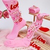 image:imageywevyezc 55Pcs Breast Cancer Socks Junk Sock Charms Kit Pink out Day PinsPink