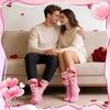 image:imageywevyezc 55Pcs Breast Cancer Socks Junk Sock Charms Kit Pink out Day PinsPink