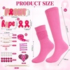 image:imageywevyezc 55Pcs Breast Cancer Socks Junk Sock Charms Kit Pink out Day PinsRosePink