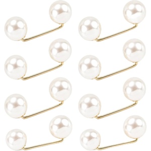 image:image8Pcs Pearl Pins for ClothesFaux Pearl Brooches for Women