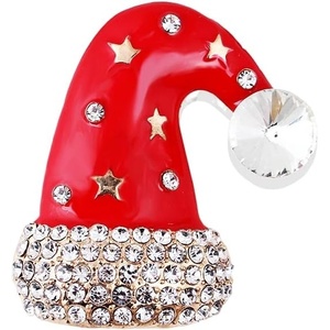 image:imageChristmas Brooch Pins Crystal Christmas Tree Snowflake Jingle Bell Reindeer Enamel Brooches Holiday Party Gift for Women6