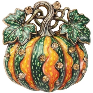 image:imageMALOYANVE Pumpkin Brooch Pin Halloween Thanksgiving BroochGreen