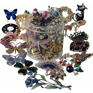 image:imageMystery Jewelry Jar for Women Gothic Witchy Vintage Jewelry Gift SetGoth Boho Mixed Punk Everyday NecklacesEarrings RingsBraceletsBanglesUnique Alternative Fashion Romantic Cute Present for HerVintage Brooch