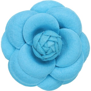 image:imagePATIKIL Camellia Flower Brooches Vintage Fabric Flower Brooches Handmade Floral Pins for Women Hat Dress Shirt Tie CorsageBlue