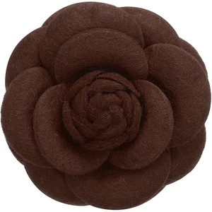 image:imagePATIKIL Camellia Flower Brooches Vintage Fabric Flower Brooches Handmade Floral Pins for Women Hat Dress Shirt Tie CorsageBrown
