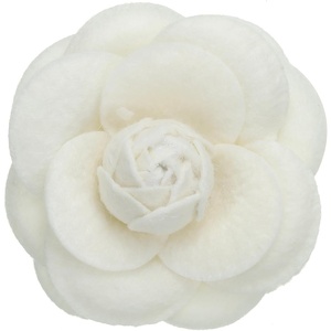 image:imagePATIKIL Camellia Flower Brooches Vintage Fabric Flower Brooches Handmade Floral Pins for Women Hat Dress Shirt Tie CorsageCream