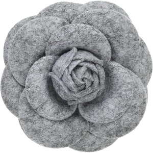 image:imagePATIKIL Camellia Flower Brooches Vintage Fabric Flower Brooches Handmade Floral Pins for Women Hat Dress Shirt Tie CorsageGrey
