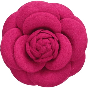 image:imagePATIKIL Camellia Flower Brooches Vintage Fabric Flower Brooches Handmade Floral Pins for Women Hat Dress Shirt Tie CorsagePlum Red