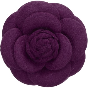 image:imagePATIKIL Camellia Flower Brooches Vintage Fabric Flower Brooches Handmade Floral Pins for Women Hat Dress Shirt Tie CorsagePurple
