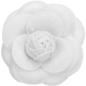 image:imagePATIKIL Camellia Flower Brooches Vintage Fabric Flower Brooches Handmade Floral Pins for Women Hat Dress Shirt Tie CorsageWhite