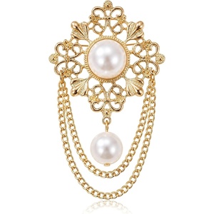 image:imageVintage Pearl Brooches for Women Dainty Boho Brooch Pins for Clothes