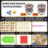 image:imageOutus 24 Pcs Halloween Diamond Painting Art Witch Ghost Keychains DIY KitSkeleton