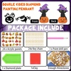 image:imageOutus 24 Pcs Halloween Diamond Painting Art Witch Ghost Keychains DIY KitWitch