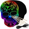 image:imageOutus 12 Pcs Halloween Scratch Skull Art Cards Day of The Dead Scratch