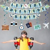 image:imageOutus 16 Pcs Travel Themed Party Decorations Let The Adventure Begin Banner