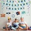 image:imageOutus 16 Pcs Travel Themed Party Decorations Let The Adventure Begin Banner