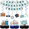image:imageOutus 16 Pcs Travel Themed Party Decorations Let The Adventure Begin Banner