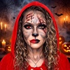 image:imageOutus 10 Pcs Wolf Halloween Costume Set Red Velvet Hooded Outfit