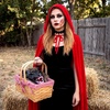 image:imageOutus 10 Pcs Wolf Halloween Costume Set Red Velvet Hooded Outfit