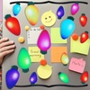 image:imageOutus 40 Pcs Reflective Christmas Light Bulb Car Magnets 28 x 14 inDark Color