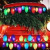 image:imageOutus 40 Pcs Reflective Christmas Light Bulb Car Magnets 28 x 14 inDark Color