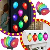 image:imageOutus 40 Pcs Reflective Christmas Light Bulb Car Magnets 28 x 14 inDark Color