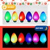 image:imageOutus 40 Pcs Reflective Christmas Light Bulb Car Magnets 28 x 14 inDark Color