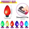 image:imageOutus 40 Pcs Reflective Christmas Light Bulb Car Magnets 28 x 14 inDark Color